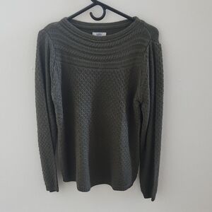 Croft & Barrow Dark Olive Sweater